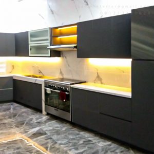 Tempat Bikin Kitchen Set Minimalis Grey Karang Tanjung Pandeglang Banten ID4972P