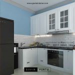 Contoh kitchen set putih cat duco gavin by portu