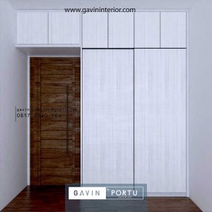 Jual lemari pakaian sliding 2 pintu minimalis id4360